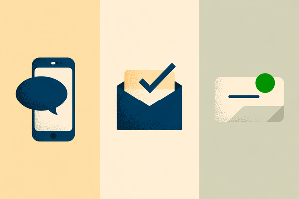 Three-step illustration showing how to update meeting information